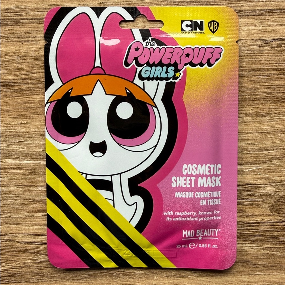 MAD BEAUTY THE POWERPUFF GIRLS BLOSSOM Cosmetic Sheet Mask Cartoon Network NEW